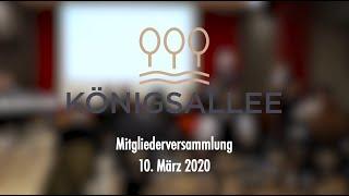 Mitgliederversammlung Interessengemeinschaft Königsallee