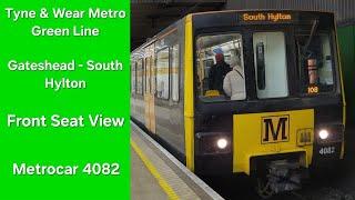 Part Route Journey: Tyne & Wear Metro Front Seat View - Gateshead - South Hylton - Metrocar 4082