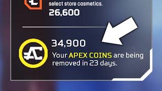 Their Apex Coins Are Being REMOVED