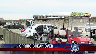 Smaller crowds at Port Aransas during spring break