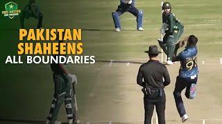 Pakistan Shaheens Boundaries in 1st One-Day against Sri Lanka A | Islamabad, 2024