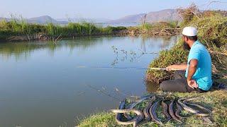 "CATCH BAAMFISH WITH A TINY HOOKS:TRADITIONAL FLOAT FISHING FOR BAAMFISHES IN VILLAGES "SMALL HOOK