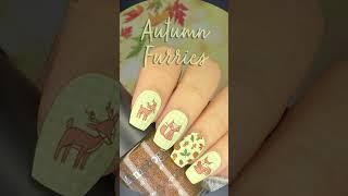  Fur-fect Nails with Autumn Furries Nail Stamping Bundle | Maniology #shorts