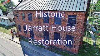 Aerial View of Historic Jarratt House Restoration - Petersburg, Va