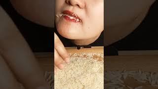 Eating Raw Rice Using My hands|Crunchy & Crispy Sounds @RiceASMR