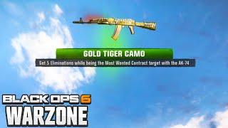 Unlocking "GOLD TIGER" in WARZONE is "EASY"...