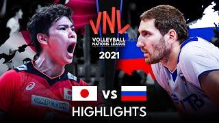 LEGENDARY MATCH | JAPAN vs RUSSIA | Men's VNL 2021