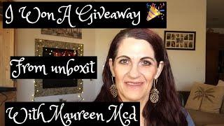 I Won A Giveaway From Unboxit With Maureen Mcd