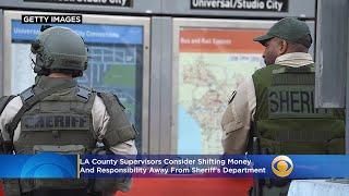 LA County Supervisors Consider Shifting Money, Responsibility Away From Sheriff's Department