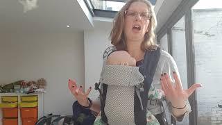 How to do a pelvic tilt to check your baby is sitting comfortably in their baby carrier