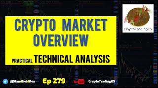 E279 Bitcoin and crypto market overview. Practical technical analysis mentoring