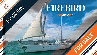 S/Y FIREBIRD Yacht for Sale |  84' (25.6m) Palmer Johnson Sailing Yacht for Sale | N&J Yacht Tour