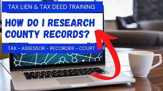 HOW TO RESEARCH TAX DEED PROPERTY RECORDS! TAXES, ASSESSOR & COURT DOCS