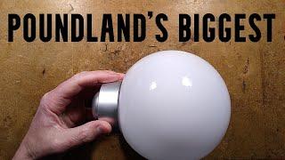 Customising Poundland's biggest solar globe (great base for projects)