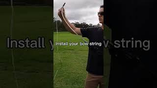 #howto #archery install bow string #miracleX10 | #shorts