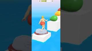 Squzzy girl in white and Red ball and jump on balloon  ll #fun #gameplay #shortsviral #games