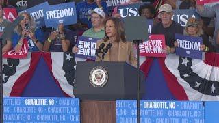 Vice President Kamala Harris speaks in Charlotte, talks about economic plan