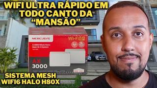 Melhorei o Wi-Fi da Mansão Fafa com um Sistema MESH Wi-Fi 6 INSANO - Halo h80x