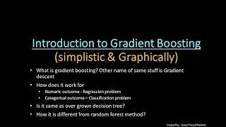 Introduction To Gradient Boosting algorithm (simplistic n graphical) - Machine Learning