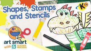 Shapes, Stamps, and Stencils: Basic Printmaking for Kids by Teacher Precious