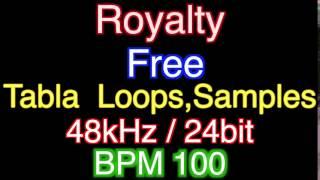 Royalty Free Tabla Loops, Samples 48kHz / 24bit BPM 100 # 9