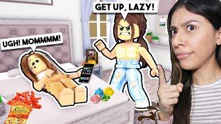 My LAZY Daughter's Morning Routine! - Roblox (Bloxburg Roleplay)