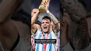 Lautaro Martinez is unhappy with his Ballon d'Or position 