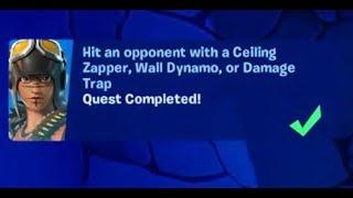 Fortnite - Hit an opponent with a Ceiling Zapper, Wall Dynamo or Damage Trap - OG