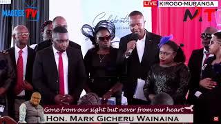 Murang'a County Assembly Members introduced at the Burial of MCA Mark Wainaina!!