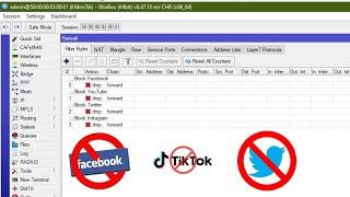 Block social networks most effectively with Mikrotik