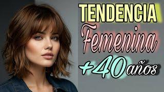 TENDENCIA FEMENINA 2025| Modernos CORTES de CABELLO para MUJERES de +40 años que más REJUVENECEN️