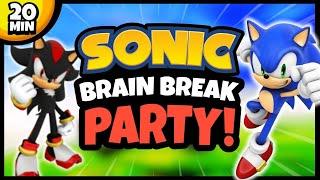  Sonic Brain Break Party  Just Dance  Freeze Dance  Brain Breaks