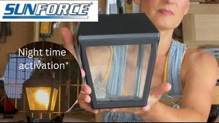 Solar Carriage Coach Light Demonstration and Instructions made by Sunforce (Complete HOW TO GUIDE)