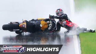 INSANE Motorcycle Race In The Rain! MotoAmerica HONOS Superbike Race 1 Highlights at Alabama 2021