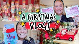 CHRISTMAS VLOG! Festive Garden Centre Fun, Christmas Home Bargains Shop With Us & Tiny Village! 