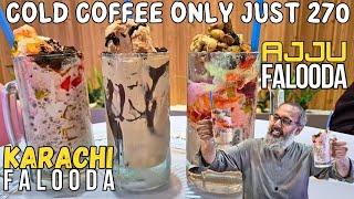 Karachi ka FALOODA ab Lahore mein | Cold Coffee only 270 | AJJU Falooda | #falooda #karachifamous