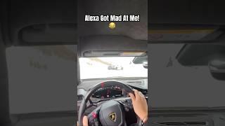 Confusing Alexa with Siri in a Lamborghini