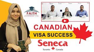 Success Story of Marzia Islam | Canada | Seneca College | Study Abroad | Faith Overseas ltd