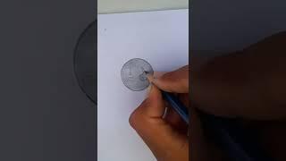 draw a coin easy #shorts #art