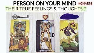 PICK•• PERSON ON YOUR MIND  WHAT ARE THEY THINKING & FEELING FOR U  +CHARM TIMELESS