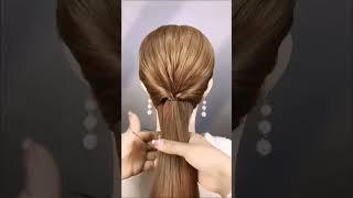 easy new hairstyle #shorts #makeup #youtubeshorts #hairstyle