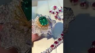  This 4.25ct Emerald Full-Diamond Ring #jewelry #viralvideo #emeraldring #foryou