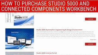 Buy Studio 5000 and CCW using Rockwell Automation's Software Portal