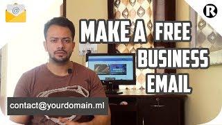 how to create free business email with free domain and free hosting