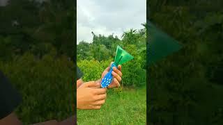 DIY Bottle Creation with Colourful Balloon Slingleshot #Diy #Slingshot #Bamboo