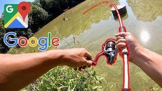 CRAZY GOOGLE MAPS FISHING CHALLENGE!!! (Surprise Catch)