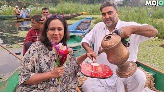 At Kashmir Floating Bazaar Barkha Dutt Meets Mushtaq & His Mohabbat Ki Dukan & Dilawar Flower I J&K