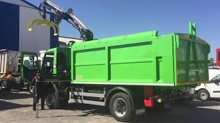 ZAMARBU,  basculante con grúa. Transporte especial y recogida desechos animales.