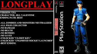 Resident Evil [USA] (PlayStation) - (Longplay - Jill Valentine | Best Ending Path)