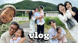 VLOG :: 6월에 다녀온 가평 킹덤키즈풀빌라, 가평양떼목장 아기양과 만남, 3년 전 사진처럼 추억 남기기